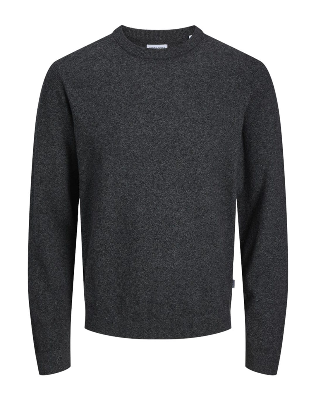 Jack & Jones Jumpers JJEPERFECT WOOL KNIT CREW NECK SN BLACK BEAUTY MELANGE