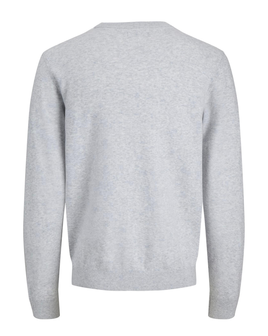 Jack & Jones Jumpers JJEPERFECT WOOL KNIT CREW NECK SN LIGHT GREY MELANGE