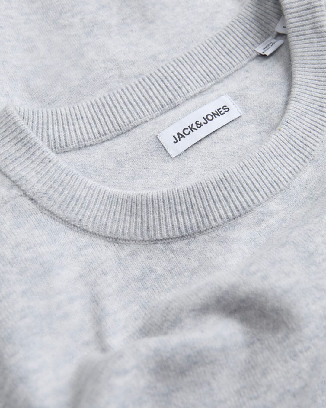 Jack & Jones Jumpers JJEPERFECT WOOL KNIT CREW NECK SN LIGHT GREY MELANGE
