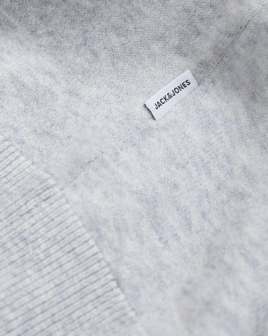 Jack & Jones Jumpers JJEPERFECT WOOL KNIT CREW NECK SN LIGHT GREY MELANGE