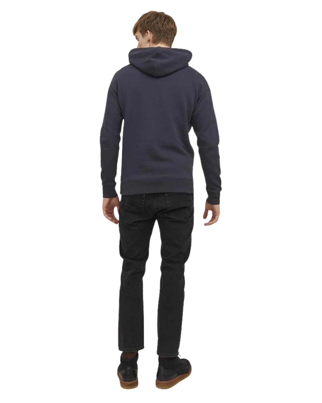 Jack & Jones Jumpers JJESTAR JJ SWEAT HOOD NOOS DARK NAVY