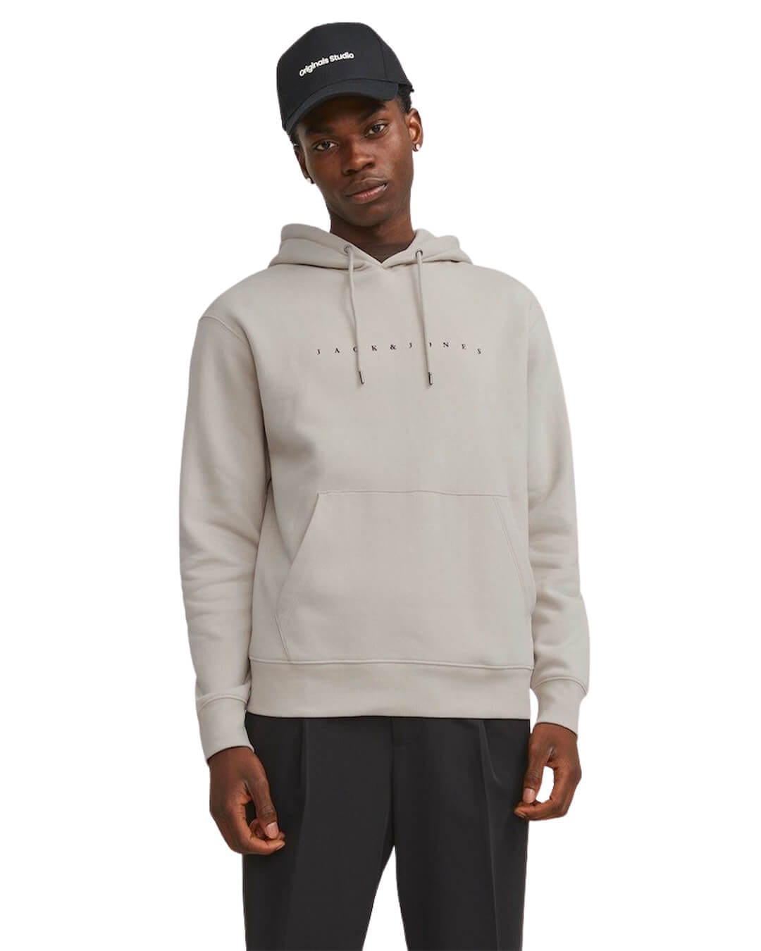 Jack & Jones Jumpers JJESTAR JJ SWEAT HOOD NOOS MOONBEAM