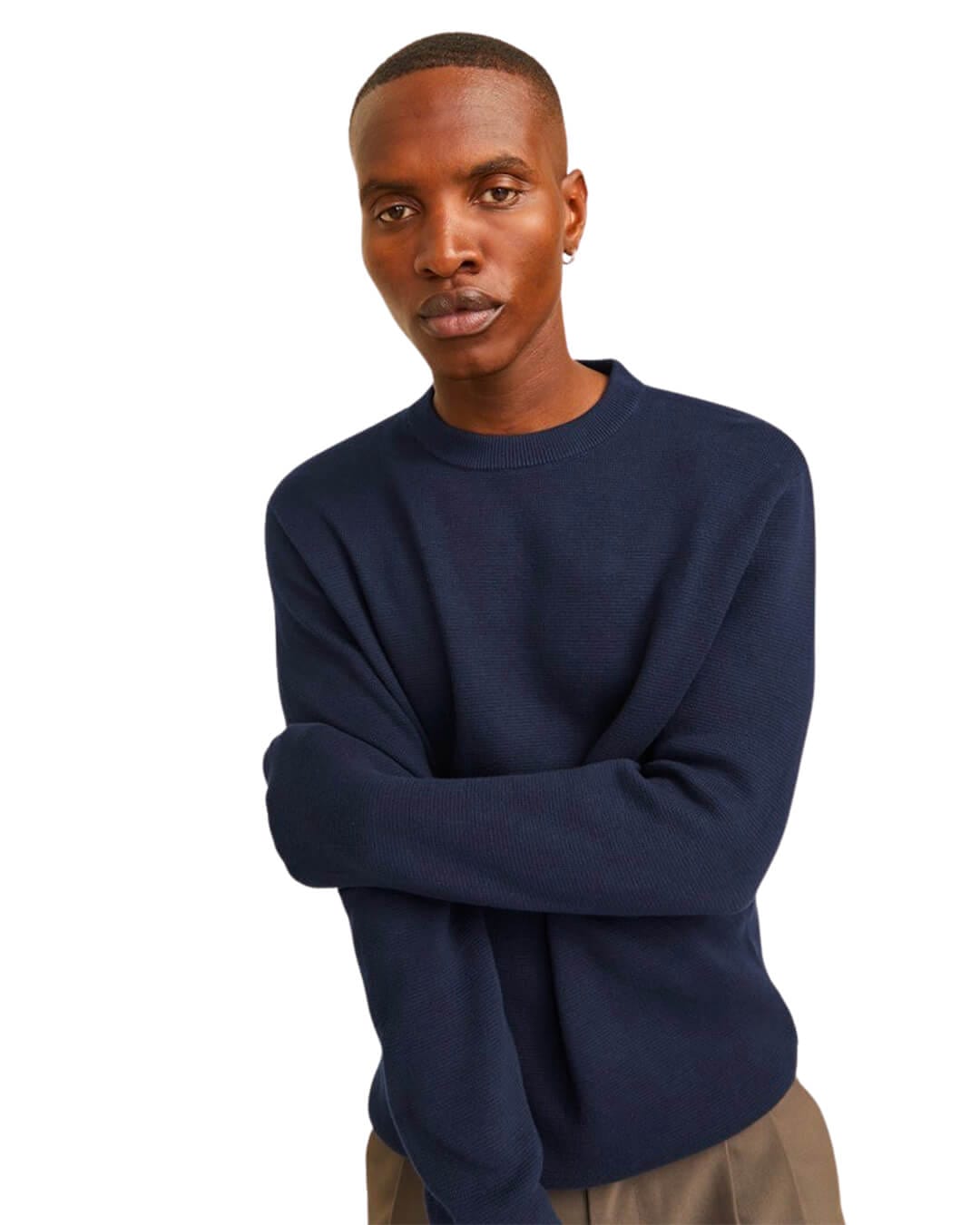 Jack & Jones Jumpers JPRBLAMERINO KNIT CREW NECK LN NIGHT SKY