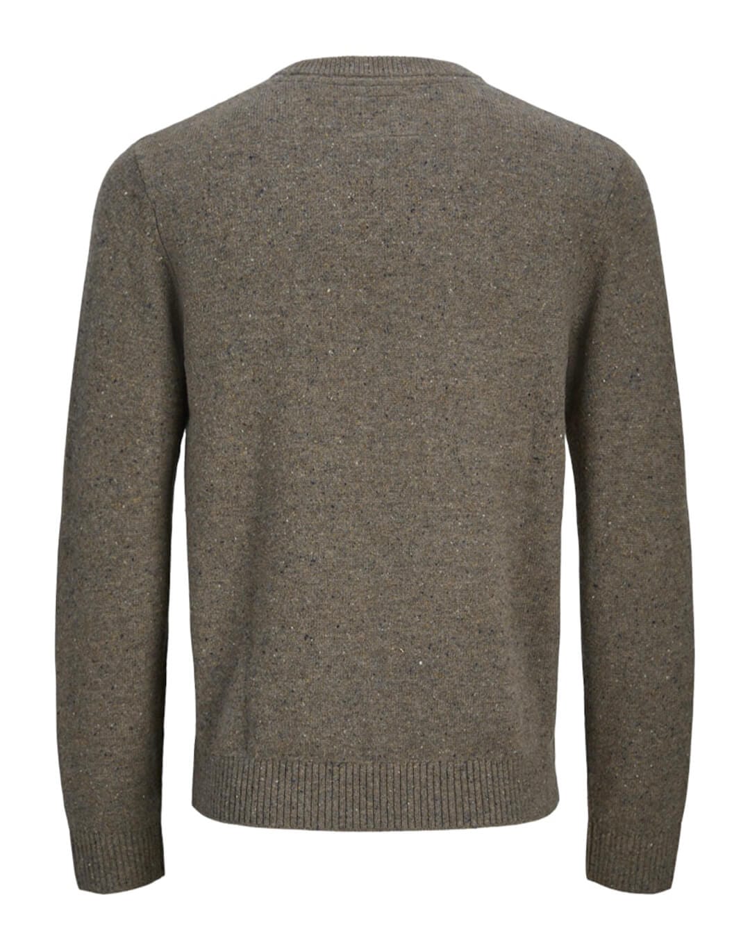Jack & Jones Jumpers JPRBLULAMBSWOOL KNIT CREW NECK STONE GRAY MELANGE