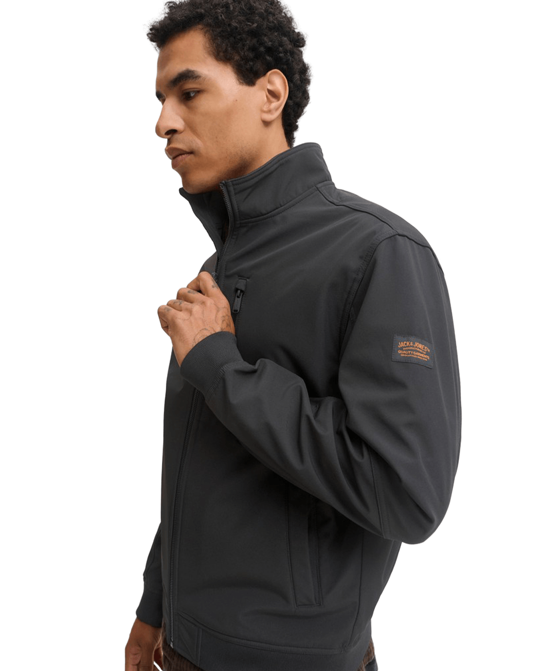 Jack & Jones Outerwear Jack & Jones Black Liam Softshell Bomber Jacket