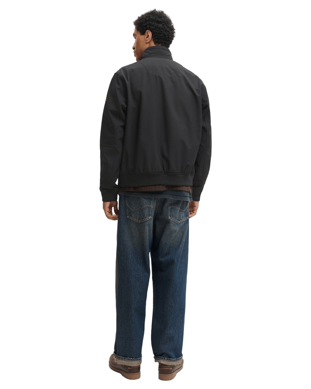 Jack & Jones Outerwear Jack & Jones Black Liam Softshell Bomber Jacket