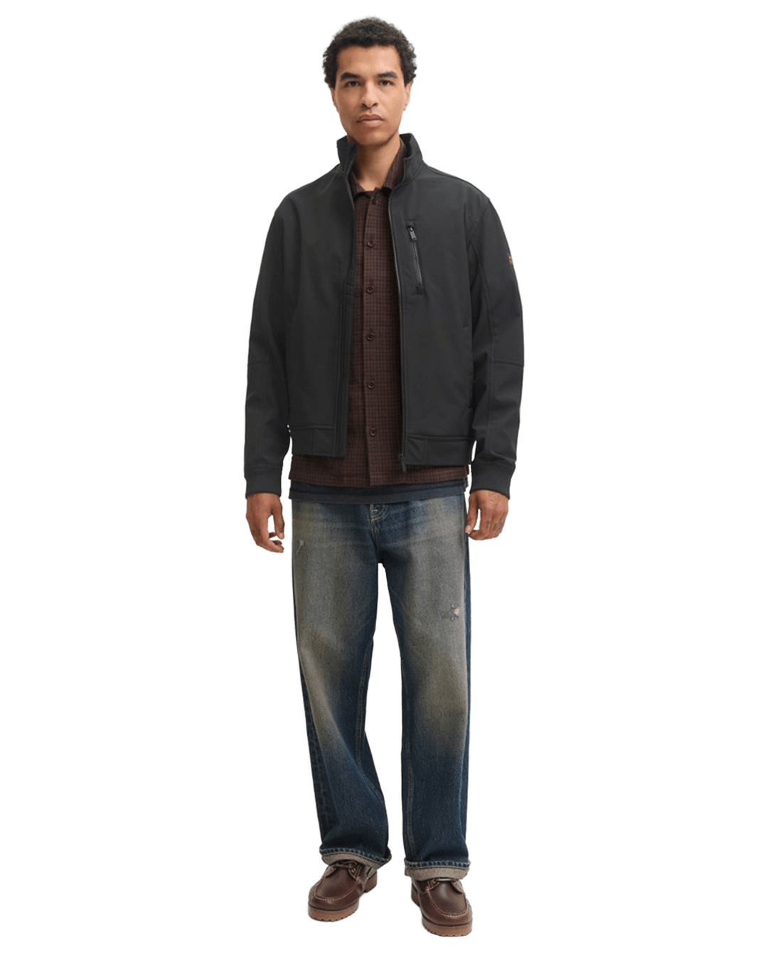 Jack & Jones Outerwear Jack & Jones Black Liam Softshell Bomber Jacket