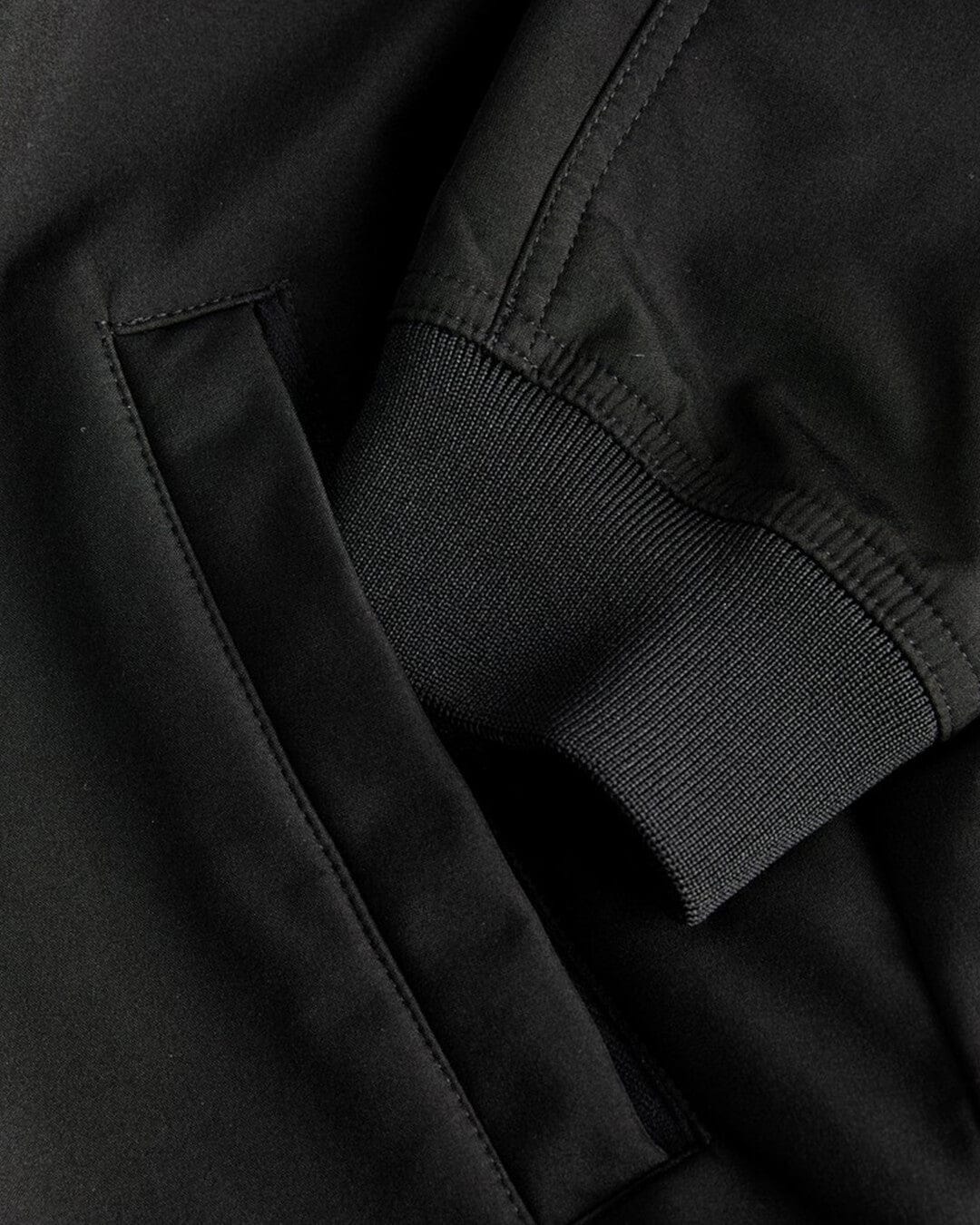 Jack & Jones Outerwear Jack & Jones Black Liam Softshell Bomber Jacket