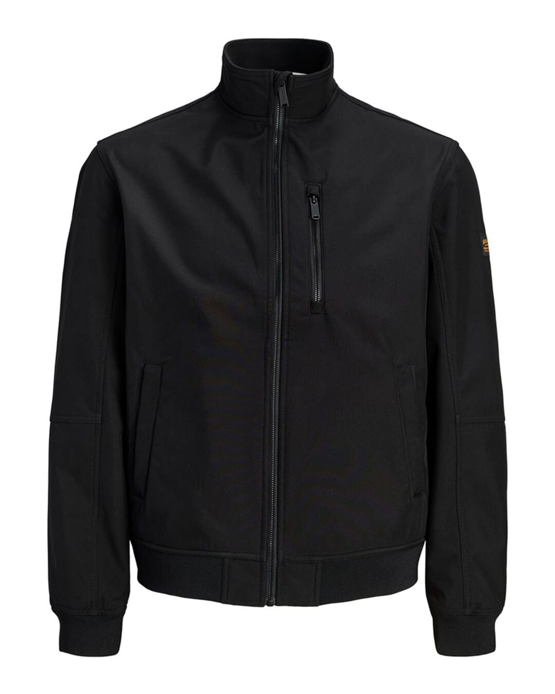 Jack & Jones Outerwear Jack & Jones Black Liam Softshell Bomber Jacket
