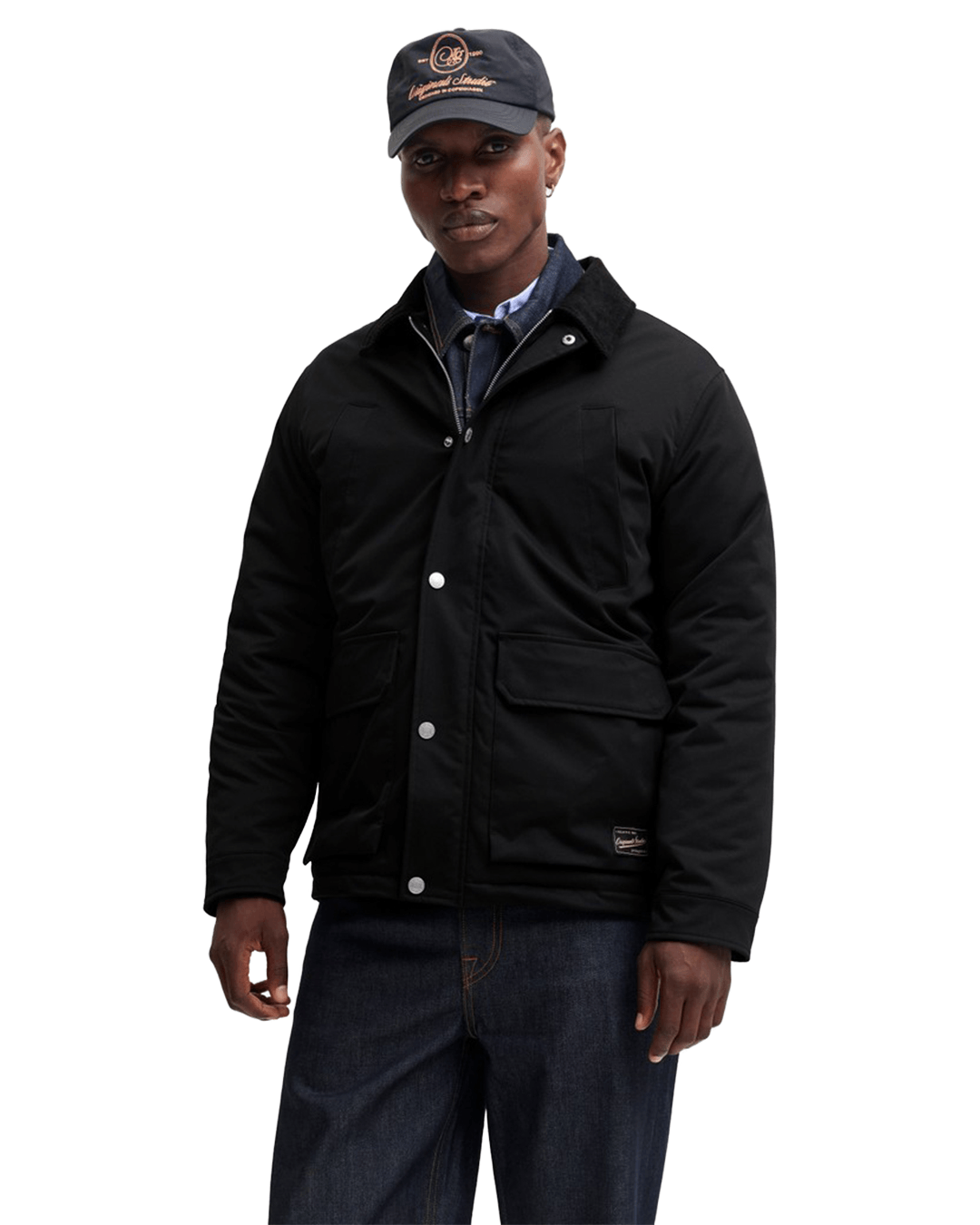 Jack & Jones Outerwear Jack & Jones Black Norrebro Padded Barn Jacket