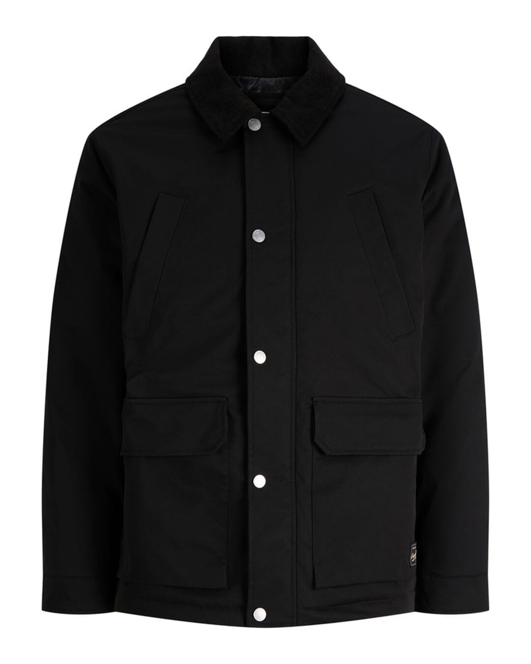 Jack & Jones Outerwear Jack & Jones Black Norrebro Padded Barn Jacket