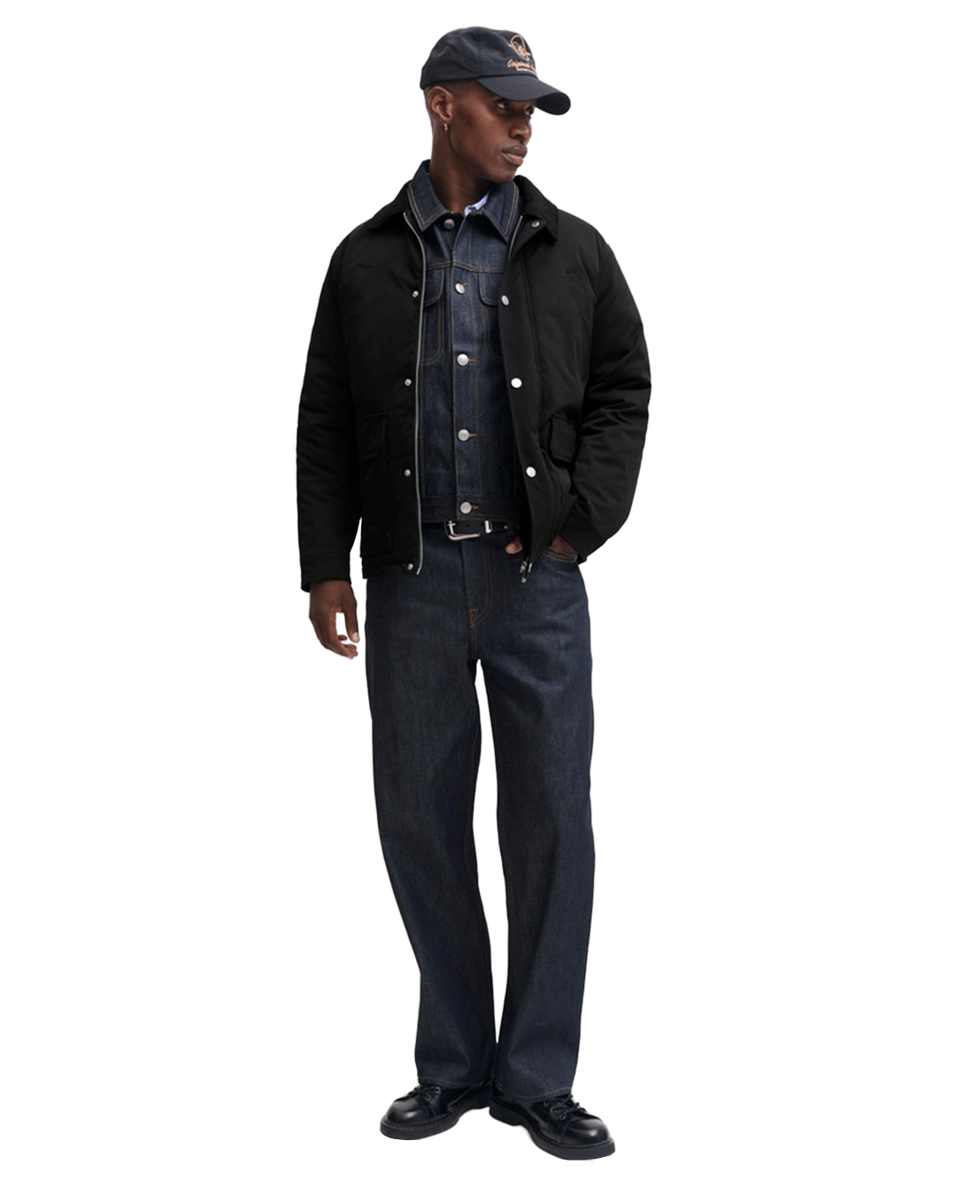 Jack & Jones Outerwear Jack & Jones Black Norrebro Padded Barn Jacket