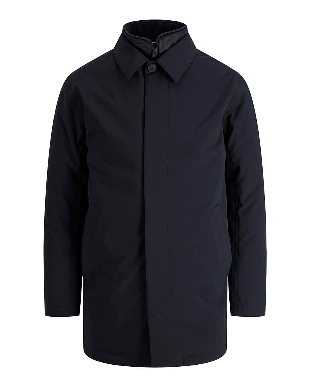 Jack & Jones Outerwear Jack & Jones Blue Devon Mac Coat