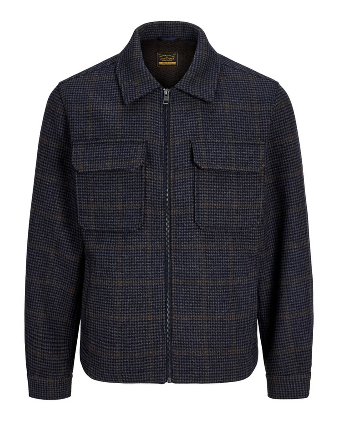 Jack & Jones Outerwear Jack & Jones Blue Wakefield Wool Blend Jacket
