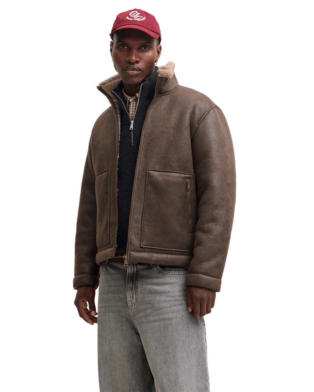 Jack & Jones Outerwear Jack & Jones Brown Salamanco Flight Jacket