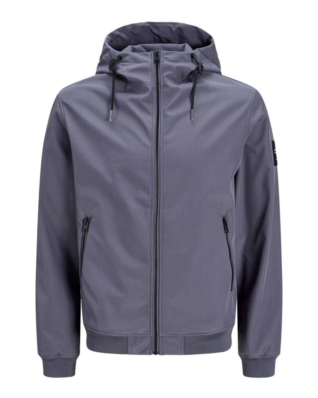 Jack & Jones Outerwear Jack & Jones Grey Basic Softshell Hooded Jacket