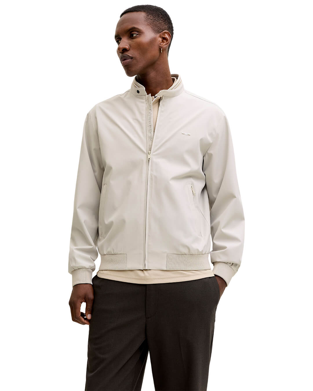 Jack & Jones Outerwear Jack & Jones White Jprblubrad Bomber Jacket