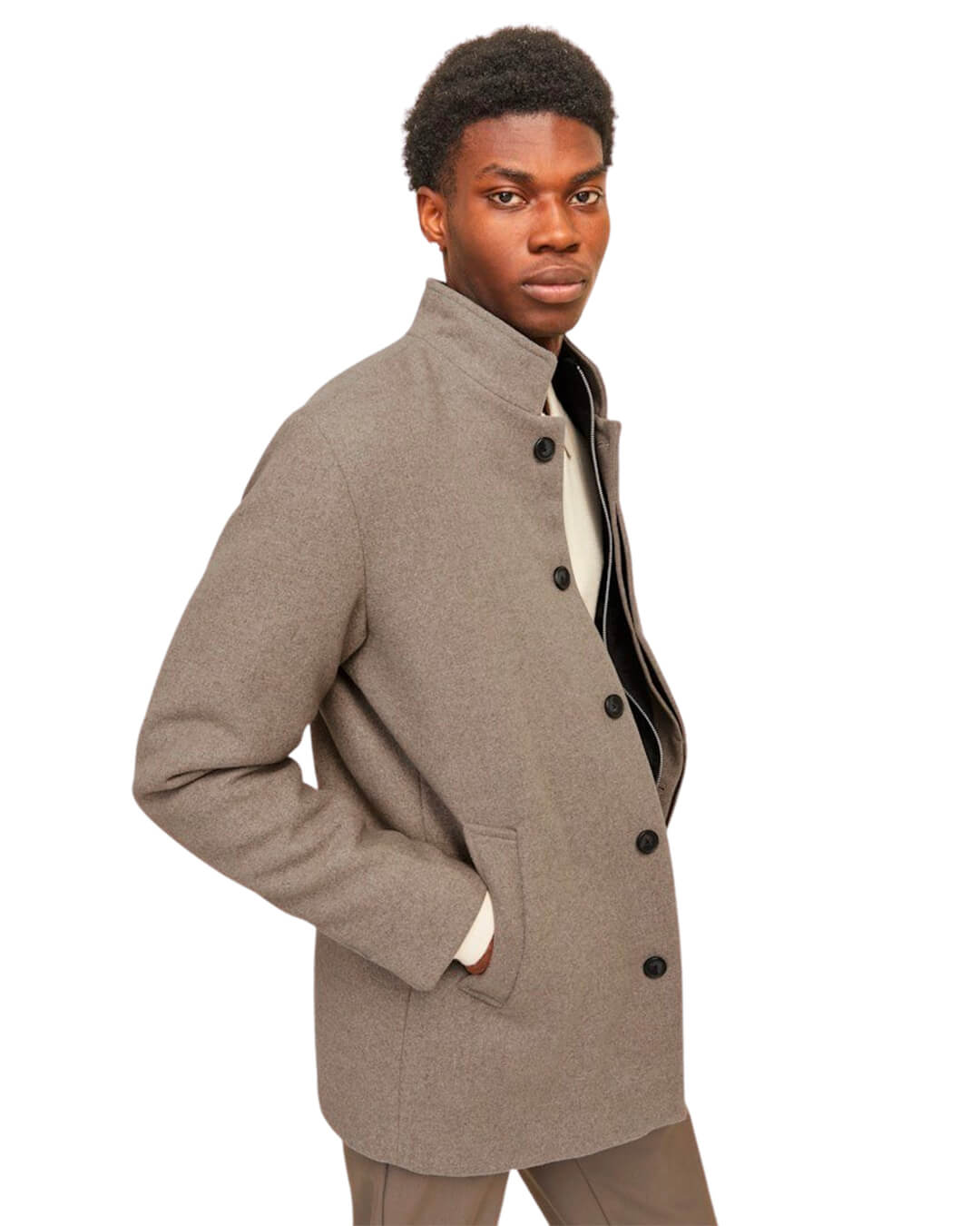 Jack & Jones Outerwear JJEHARRISON WOOL BLEND JACKET SN GREIGE