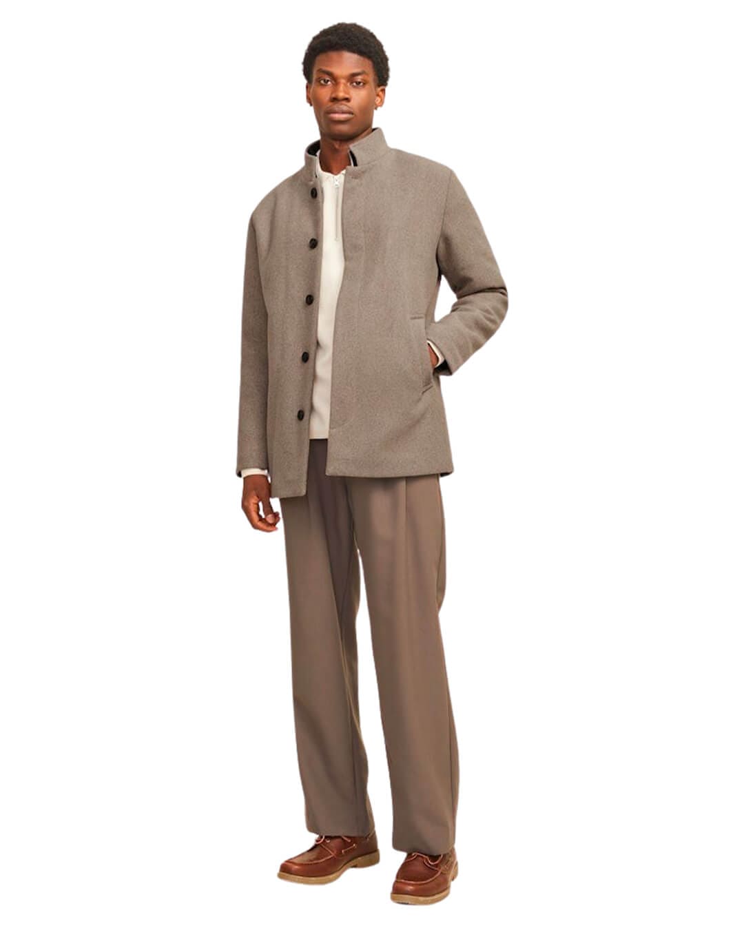 Jack & Jones Outerwear JJEHARRISON WOOL BLEND JACKET SN GREIGE