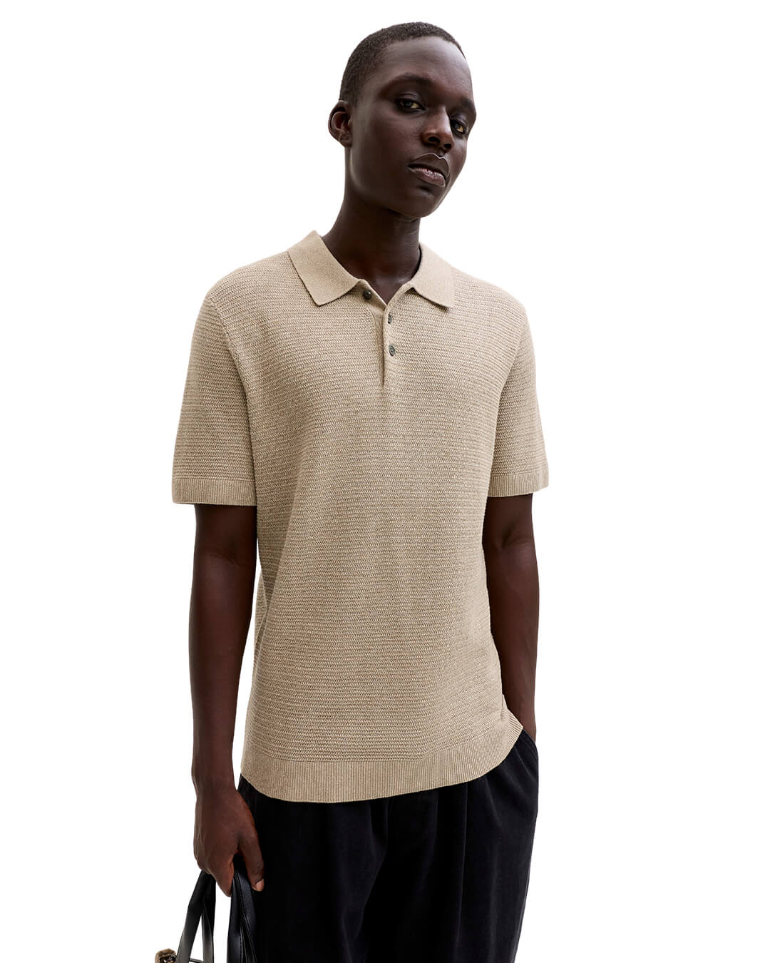 Jack&Jones Polo Shirts Jack&Jones Beige Knit Polo
