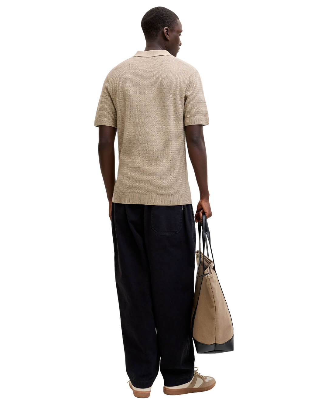 Jack&Jones Polo Shirts Jack&Jones Beige Knit Polo