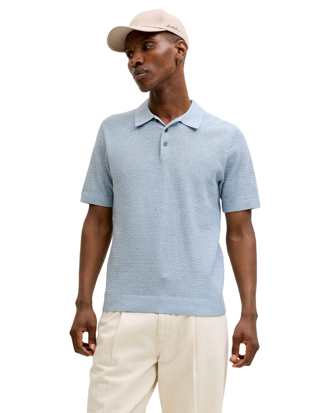 Jack&Jones Polo Shirts Jack&Jones Blue Knit Polo