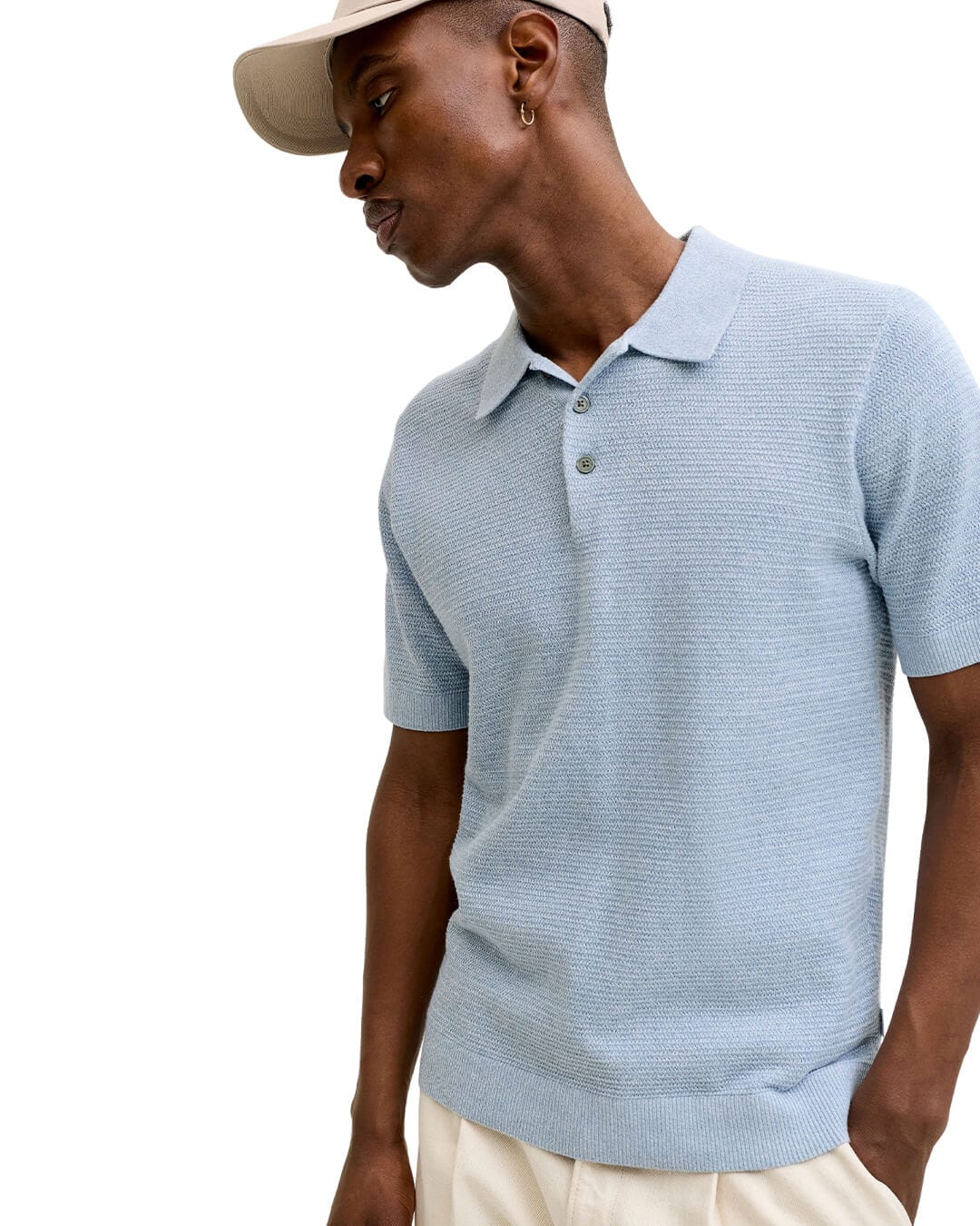 Jack&Jones Polo Shirts Jack&Jones Blue Knit Polo