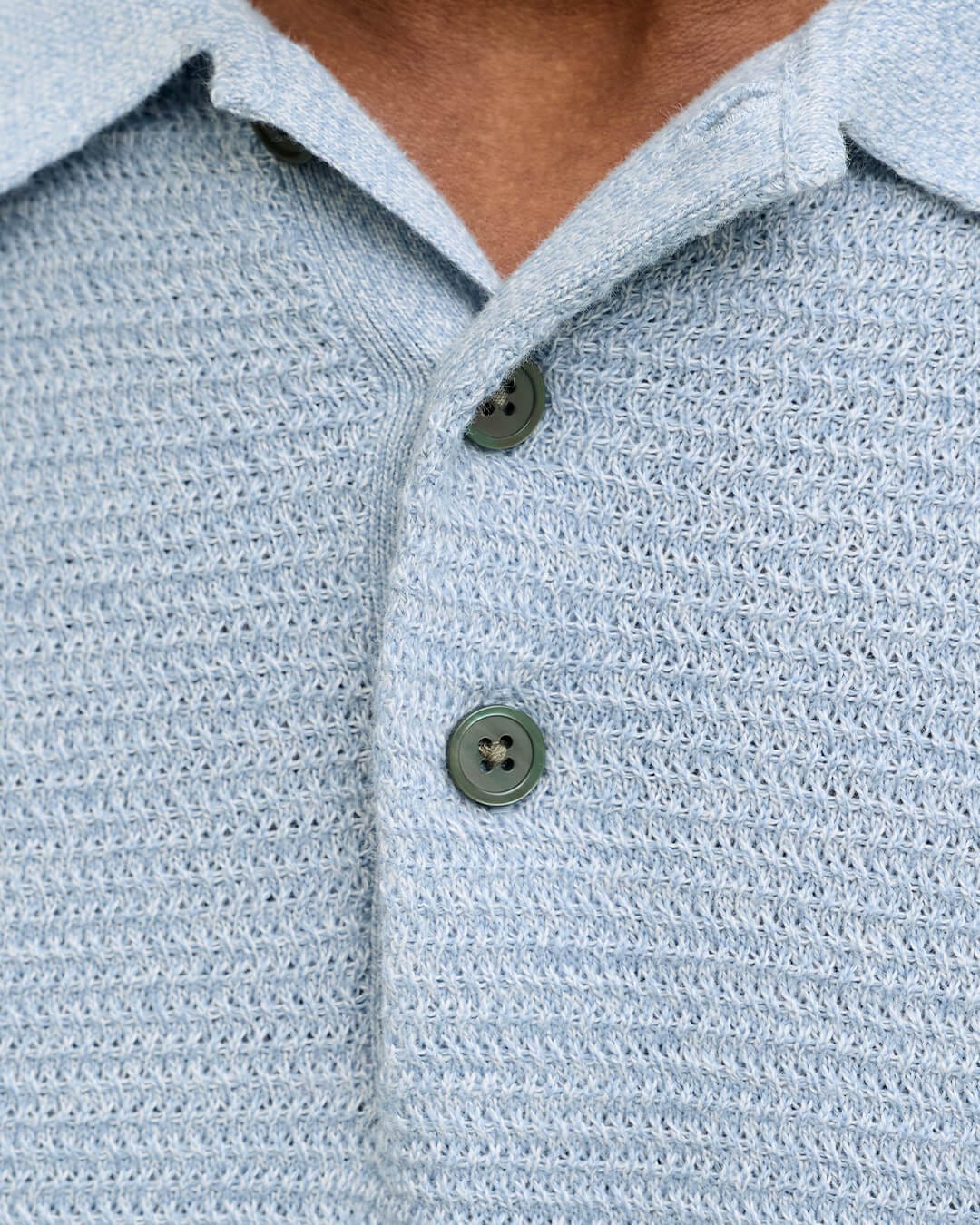 Jack&Jones Polo Shirts Jack&Jones Blue Knit Polo