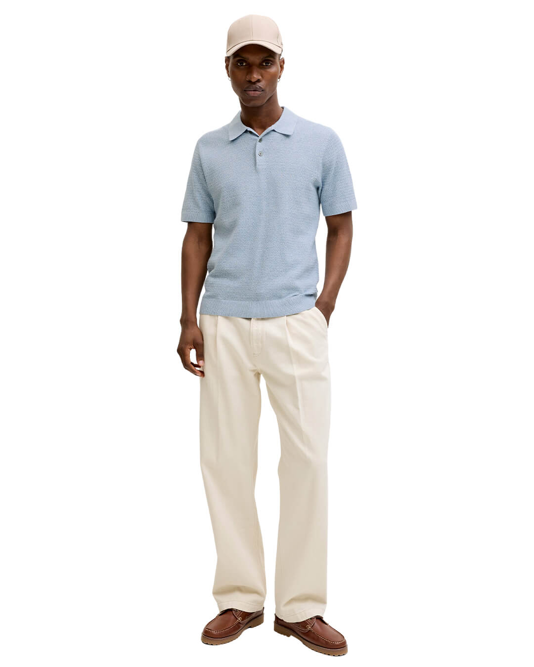 Jack&Jones Polo Shirts Jack&Jones Blue Knit Polo
