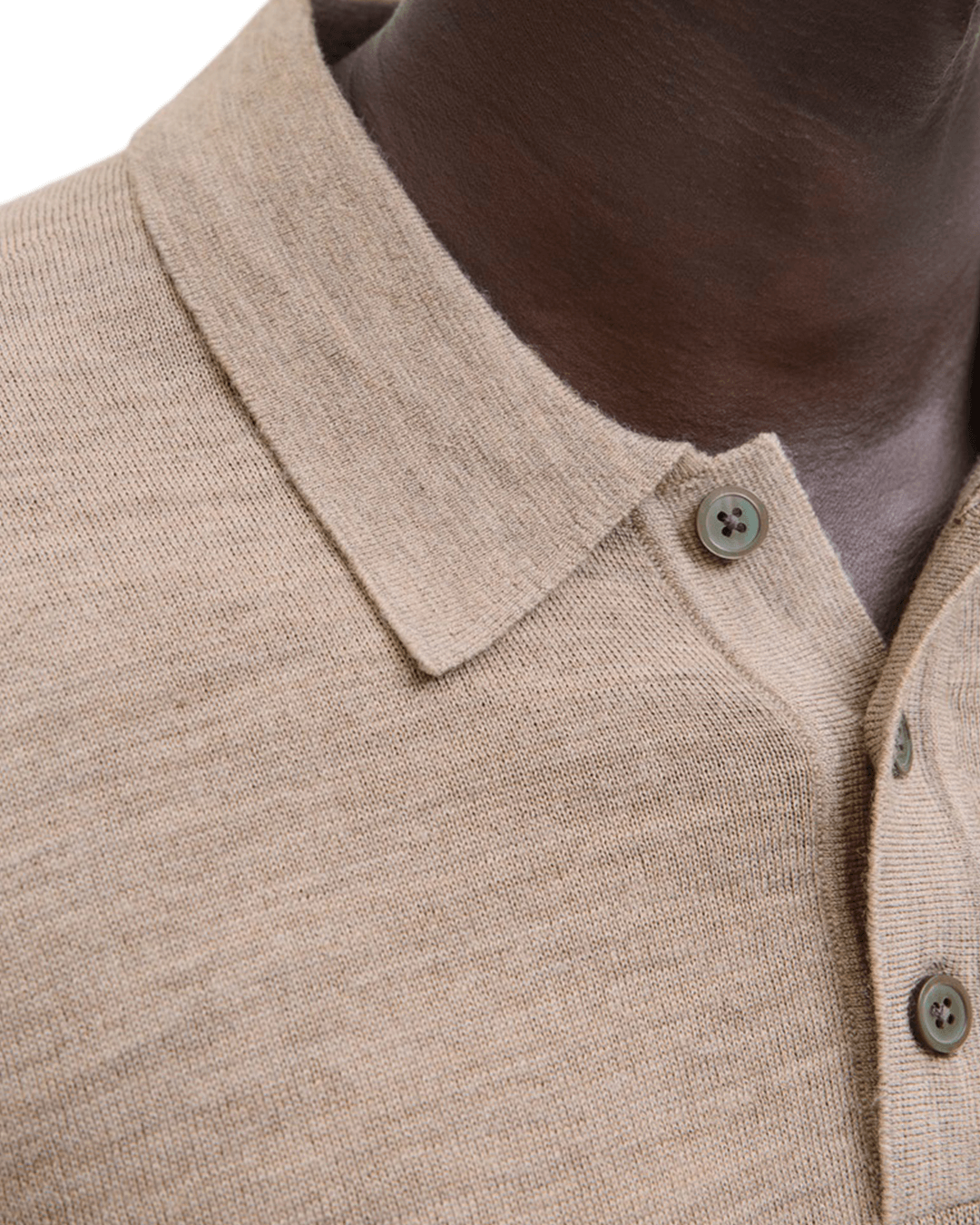 Jack & Jones Polo Shirts Jack & Jones Grey Merino Knit Polo Jumper
