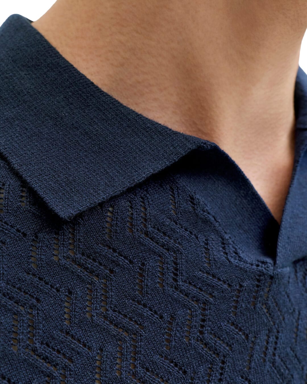 Jack & Jones Polo Shirts Jack & Jones Jortyler Knit Ss Split Neck Polo Sn Captain Sky