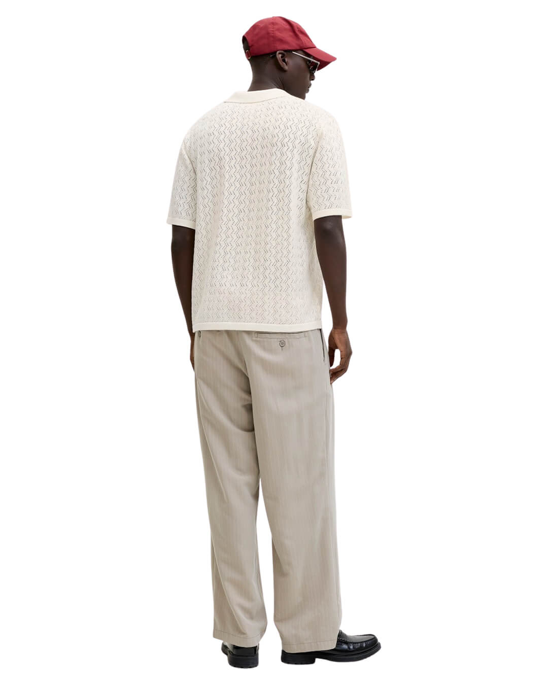 Jack & Jones Polo Shirts Jack & Jones Jortyler Knit Ss Split Neck Polo Sn Sea Salt