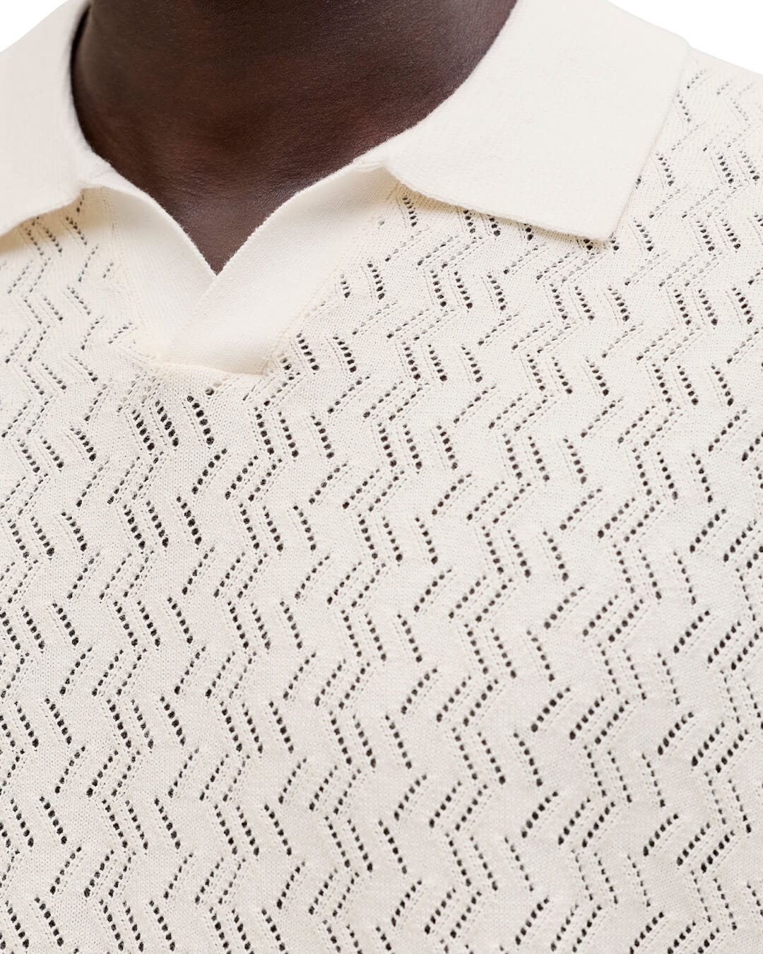 Jack & Jones Polo Shirts Jack & Jones Jortyler Knit Ss Split Neck Polo Sn Sea Salt