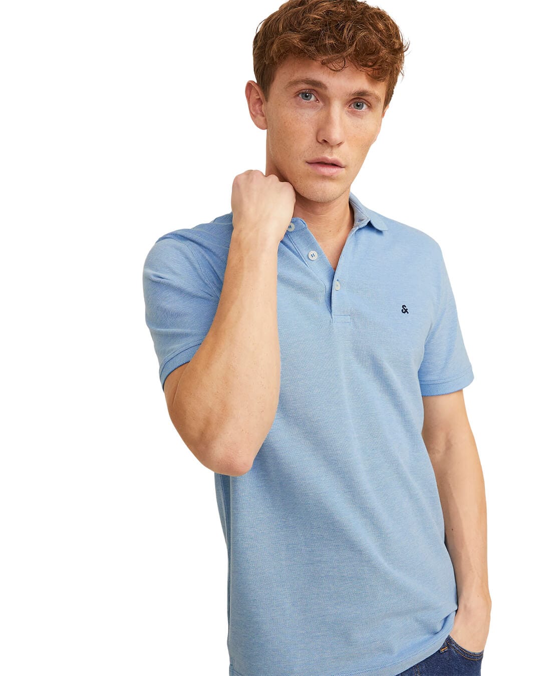 Jack & Jones Polo Shirts Jack & Jones sky  Jjepaulos Polo shirt