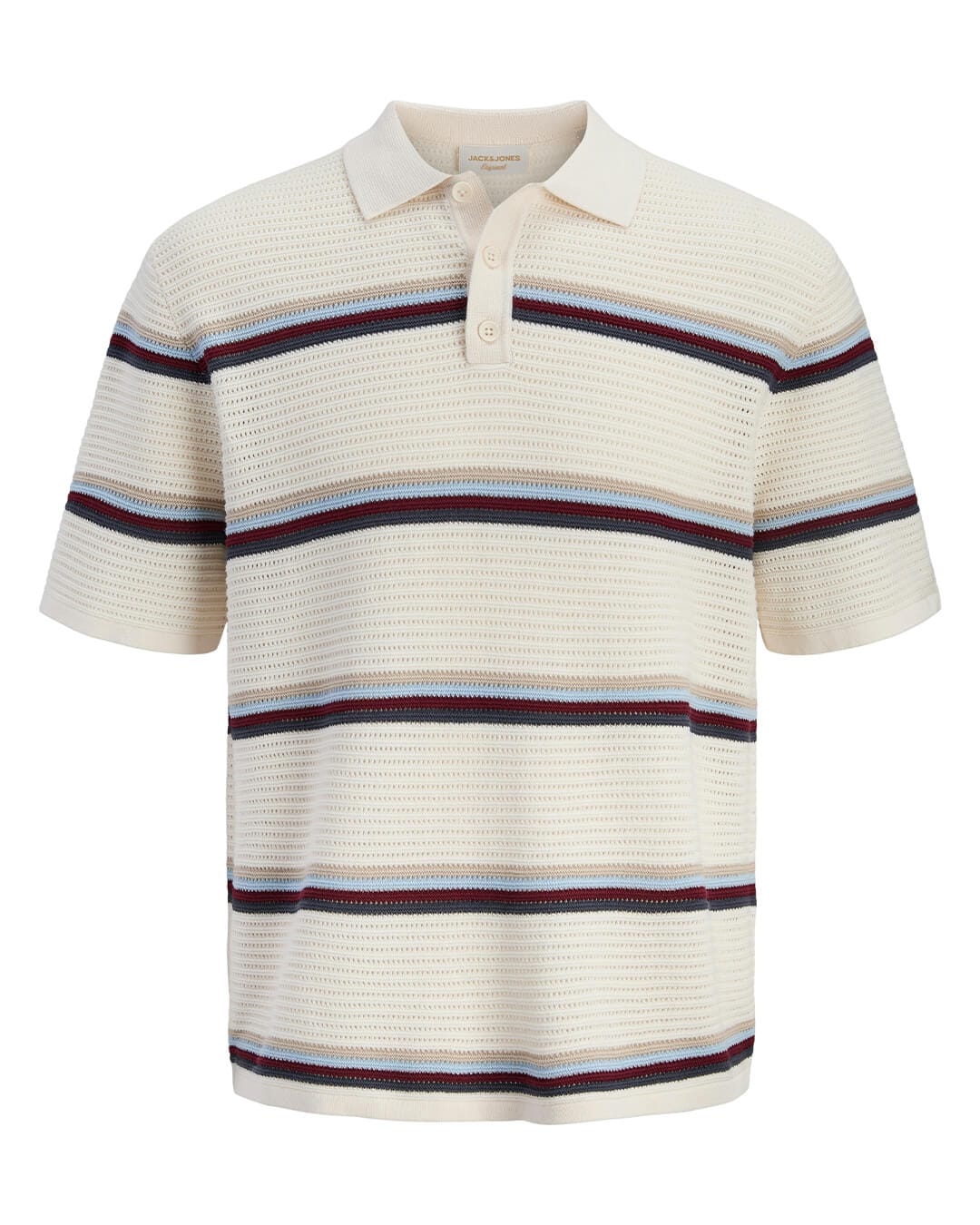 Jack & Jones Polo Shirts Jack & Jones stripes navy Jormaine Polo Shirt