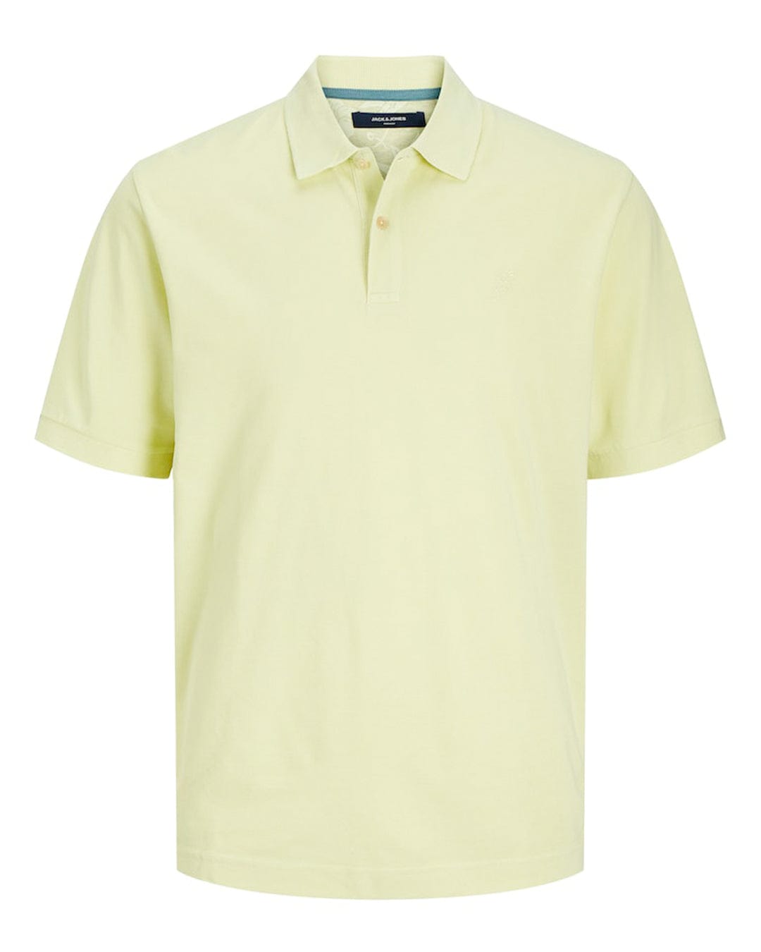 Jack &amp; Jones Polo Shirts Jack &amp; Jones William Yellow Short Sleeved Polo Shirt