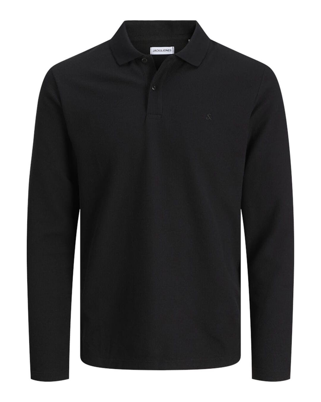 Jack & Jones Polo Shirts JJEAUSTIN POLO LS NOOS BLACK CLASSIC