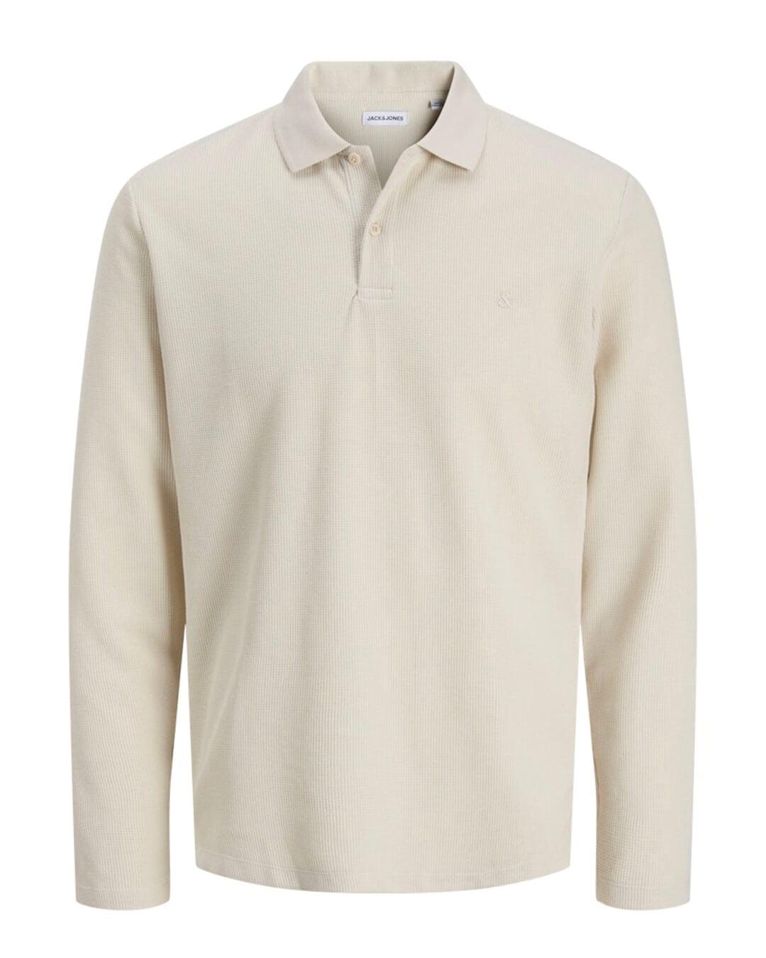 Jack & Jones Polo Shirts JJEAUSTIN POLO LS NOOS MOONBEAM CLASSIC