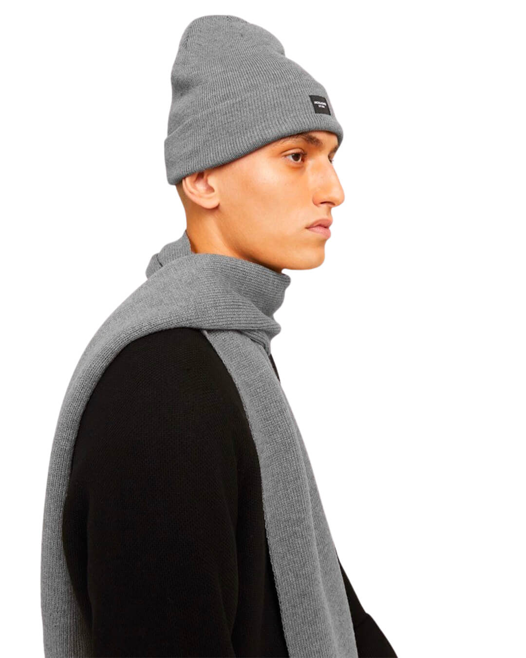 Jack & Jones Scarves One Size JACDNA GIFTBOX GREY MELANGE GREY MELANGE