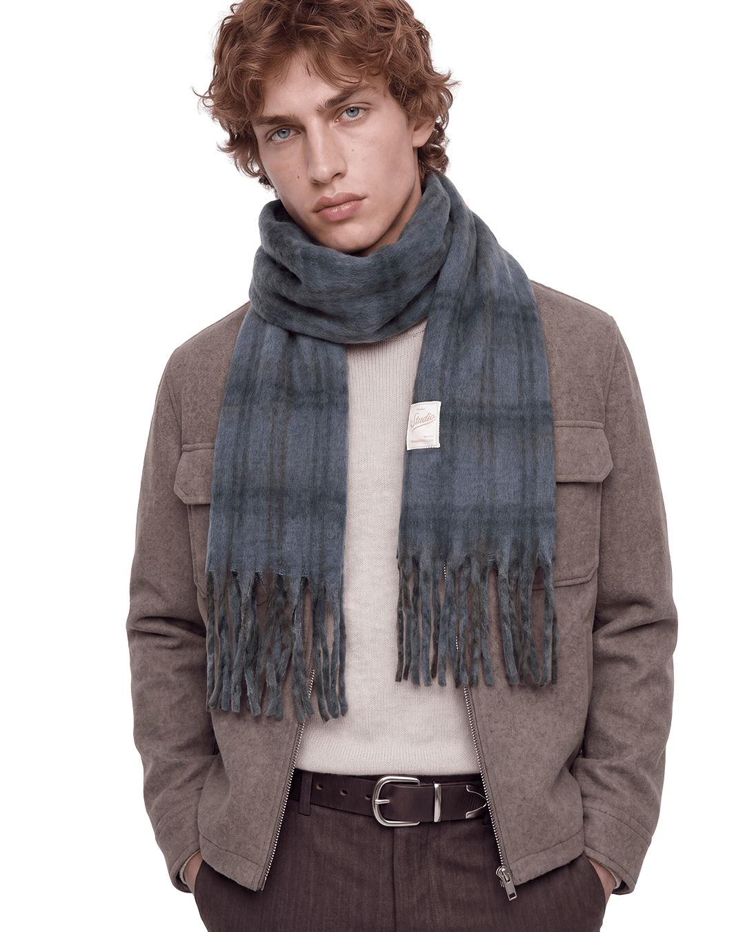 Jack & Jones Scarves ONE Jack & Jones Grey Norrebro Chunky Scarf