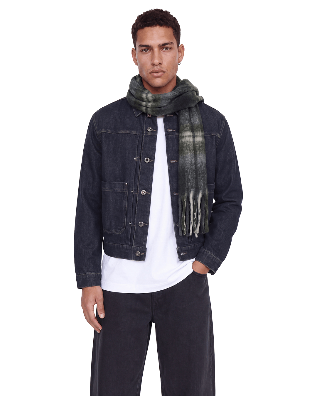 Jack & Jones Scarves ONE Jack & Jones Purple Norrebro Chunky Scarf