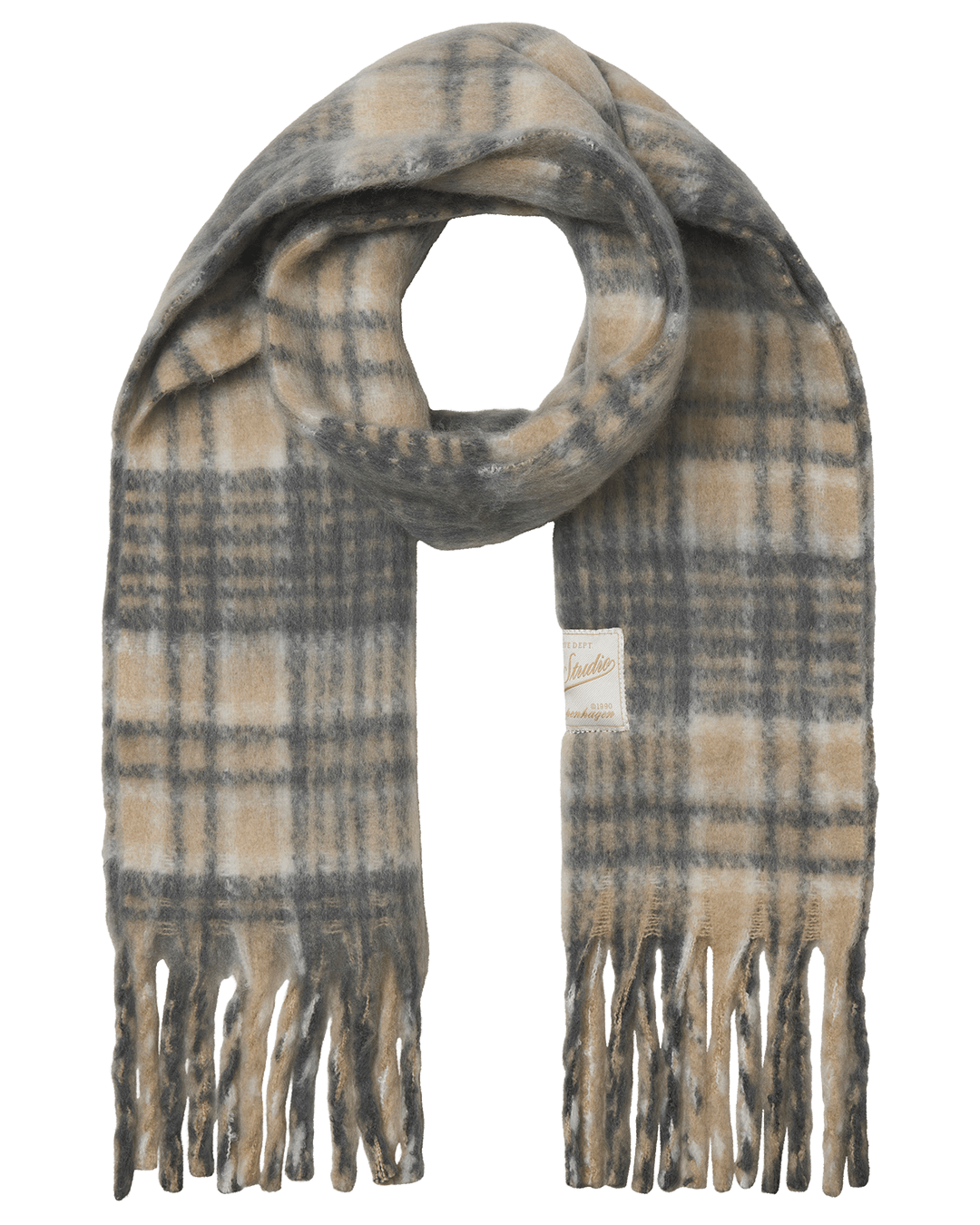 Jack & Jones Scarves ONE Jack & Jones White Norrebro Chunky Scarf
