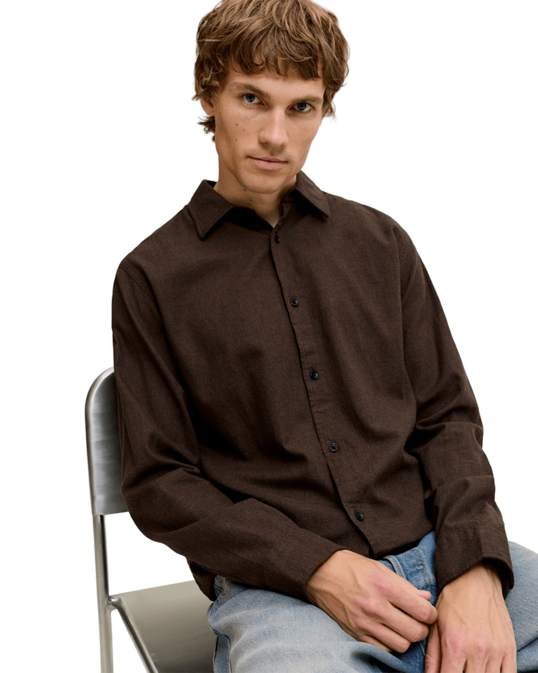 Jack & Jones Shirts Jack & Jones Black Field Melange Shirt