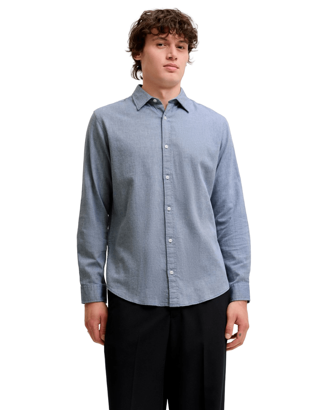 Jack & Jones Shirts Jack & Jones Blue Field Melange Shirt