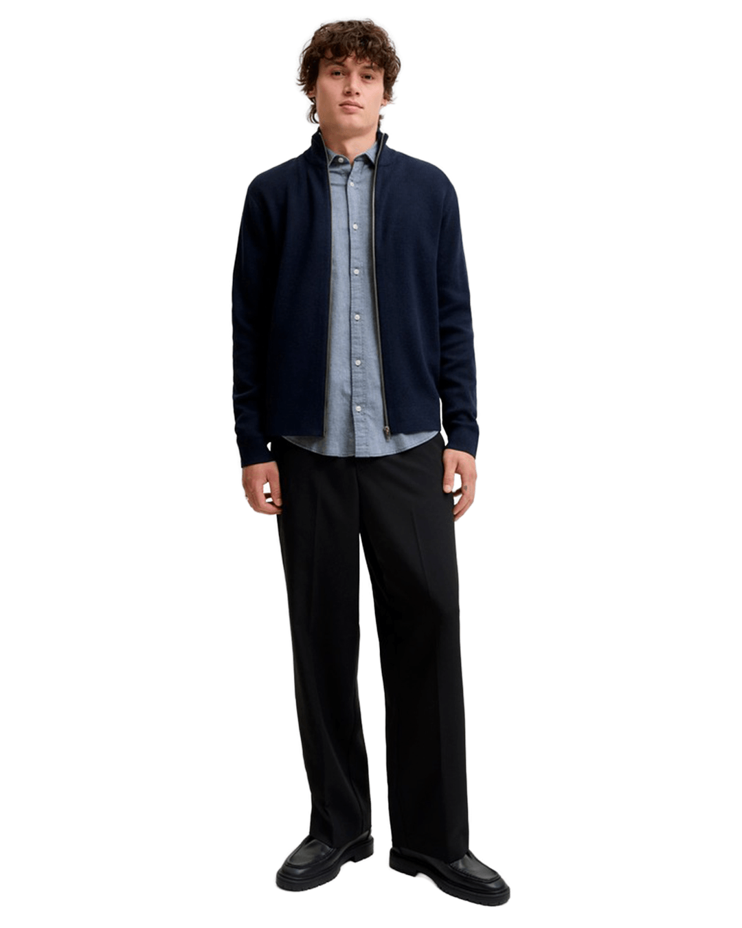 Jack & Jones Shirts Jack & Jones Blue Field Melange Shirt