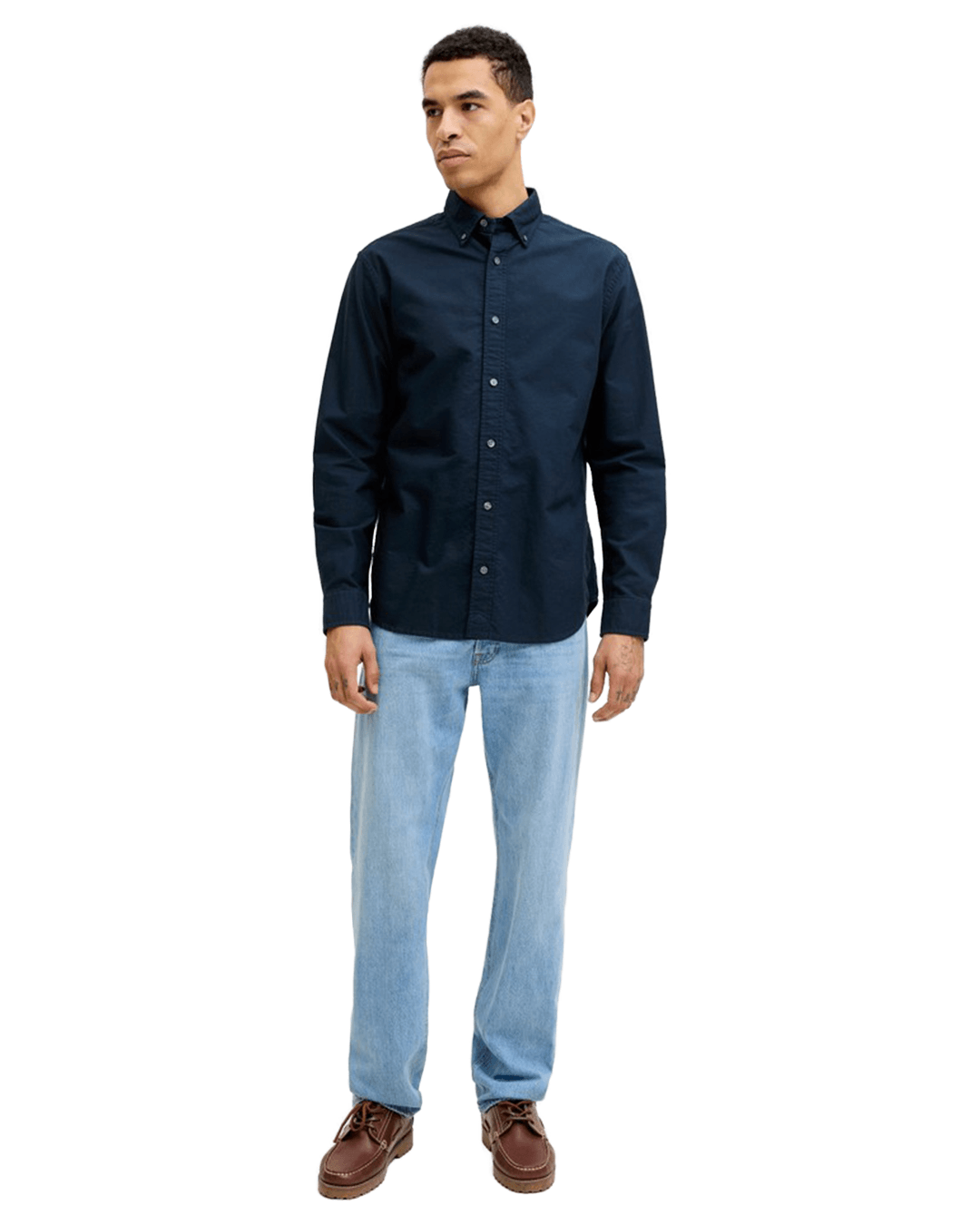Jack & Jones Shirts Jack & Jones Blue Harvey Oxford Shirt