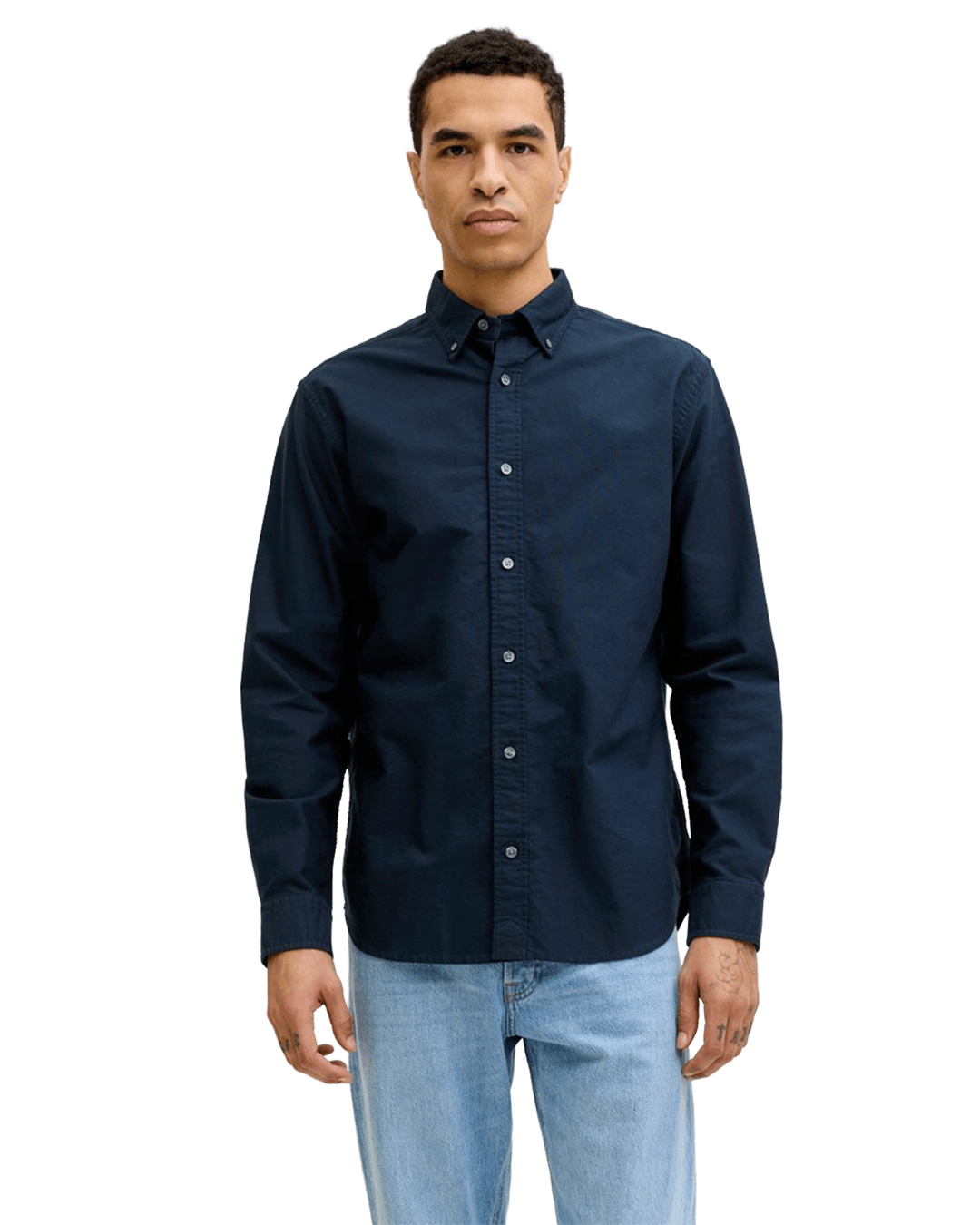 Jack & Jones Shirts Jack & Jones Blue Harvey Oxford Shirt