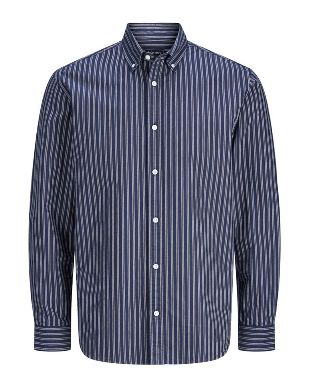 Jack & Jones Shirts Jack & Jones Blue Harvey Oxford Shirt