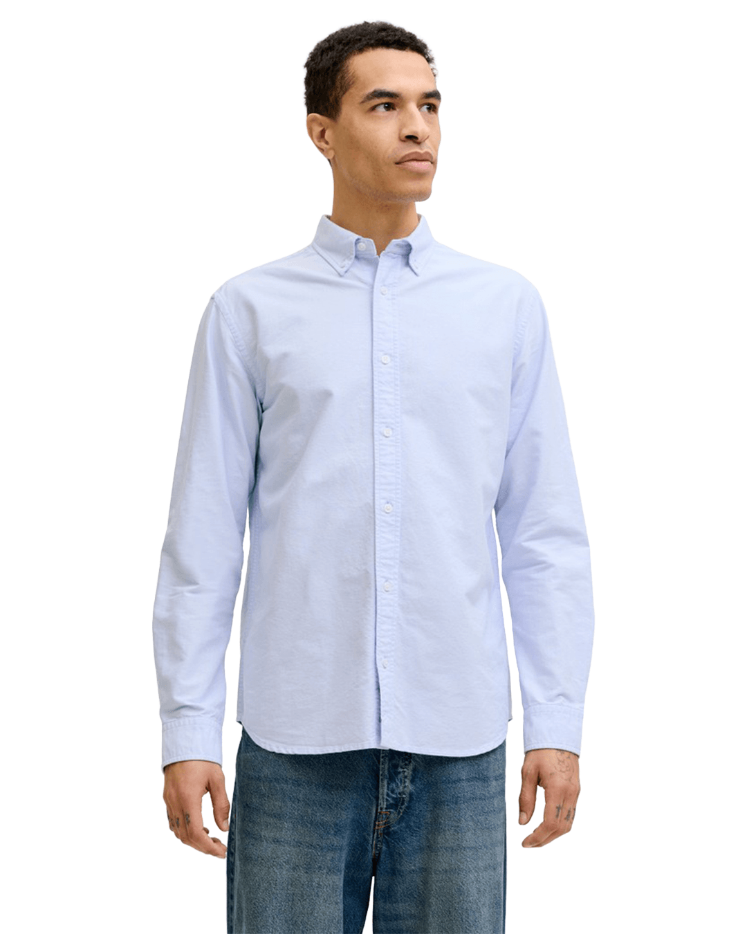 Jack & Jones Shirts Jack & Jones Blue Harvey Oxford Shirt