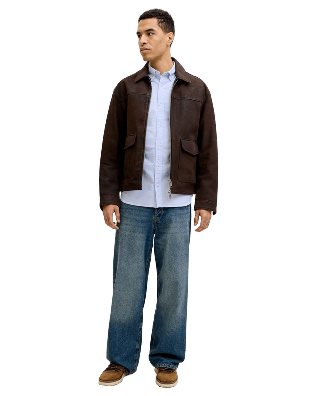 Jack & Jones Shirts Jack & Jones Blue Harvey Oxford Shirt